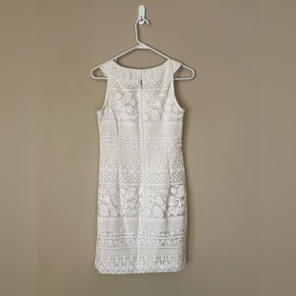 Roz&Ali White Lace Knee-Length Dress - Picture 2 of 4